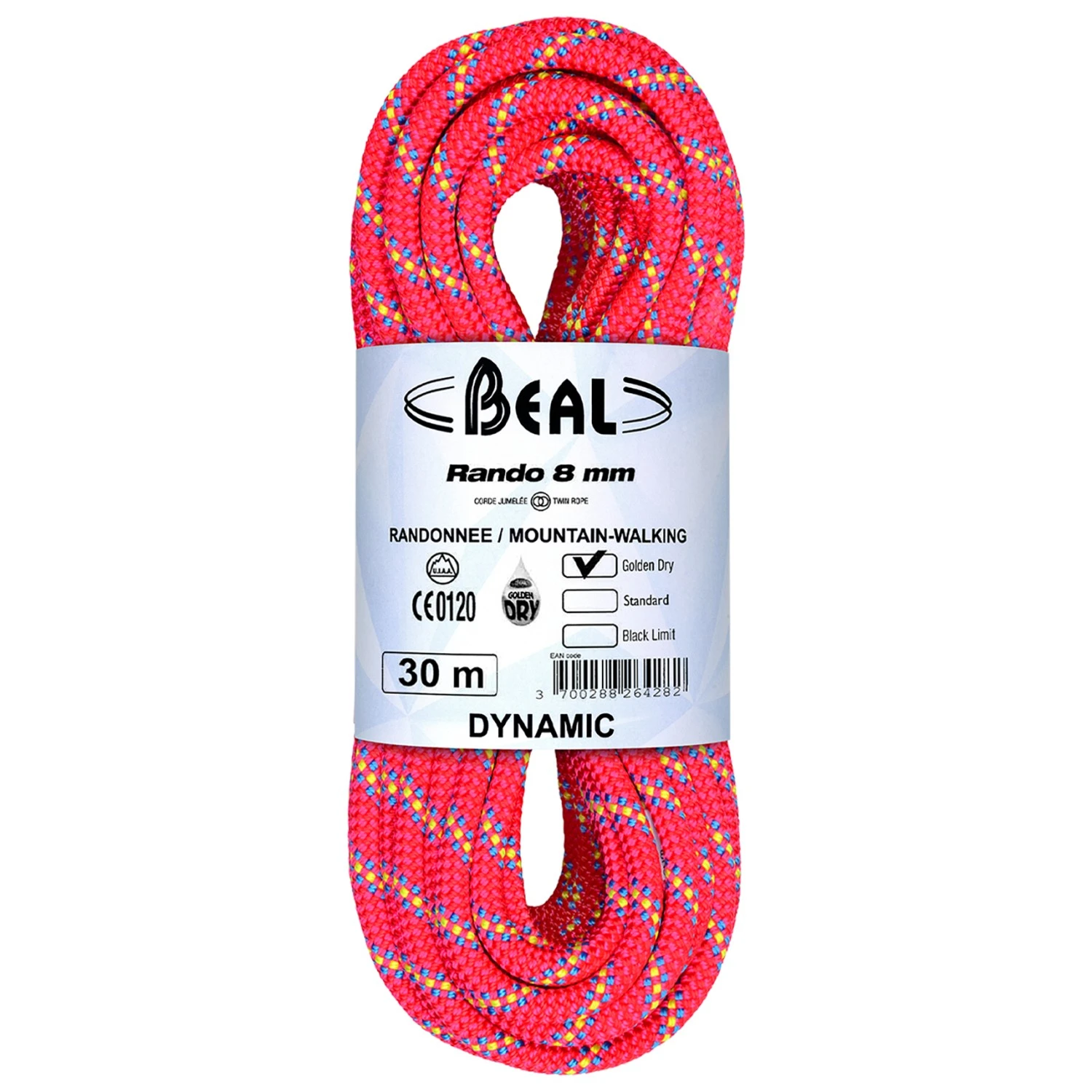 Beal - Rando Golden Dry 8 Mm - Corde Jumelée 8 Beal - Rando Golden Dry 8 Mm - Corde Jumelée – Image 6